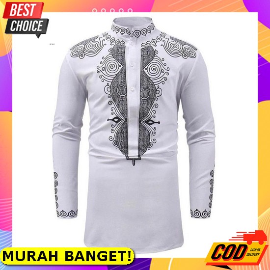 (Ori) Baju Koko Bordir Lengan Panjang Dewasa Premium Terbaru 2022 / Baju Koko Pria Lengan Panjang / 