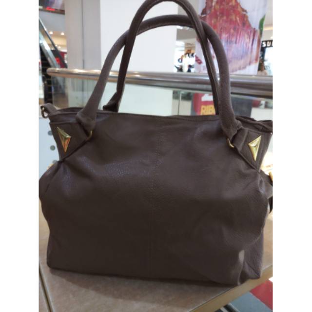 Preloved Ssamzie Leather Tote-Sling