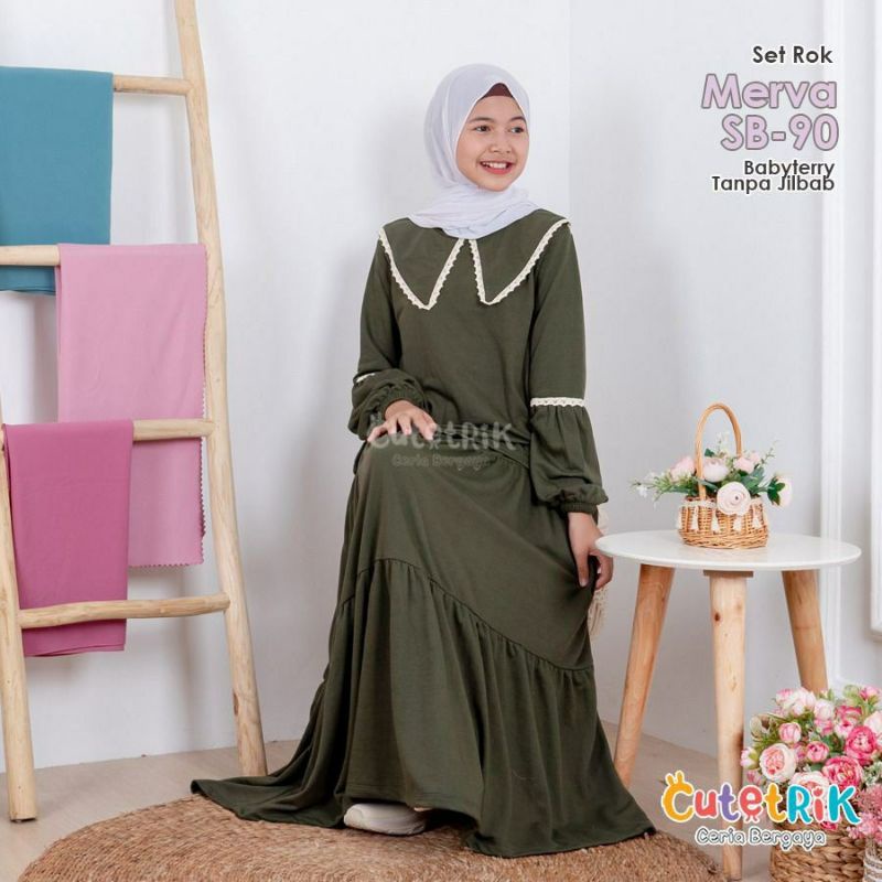 Merva Cutetrik Atasan dan Rok (Set Rok Anak) SB 90 | Original by Cutetrik