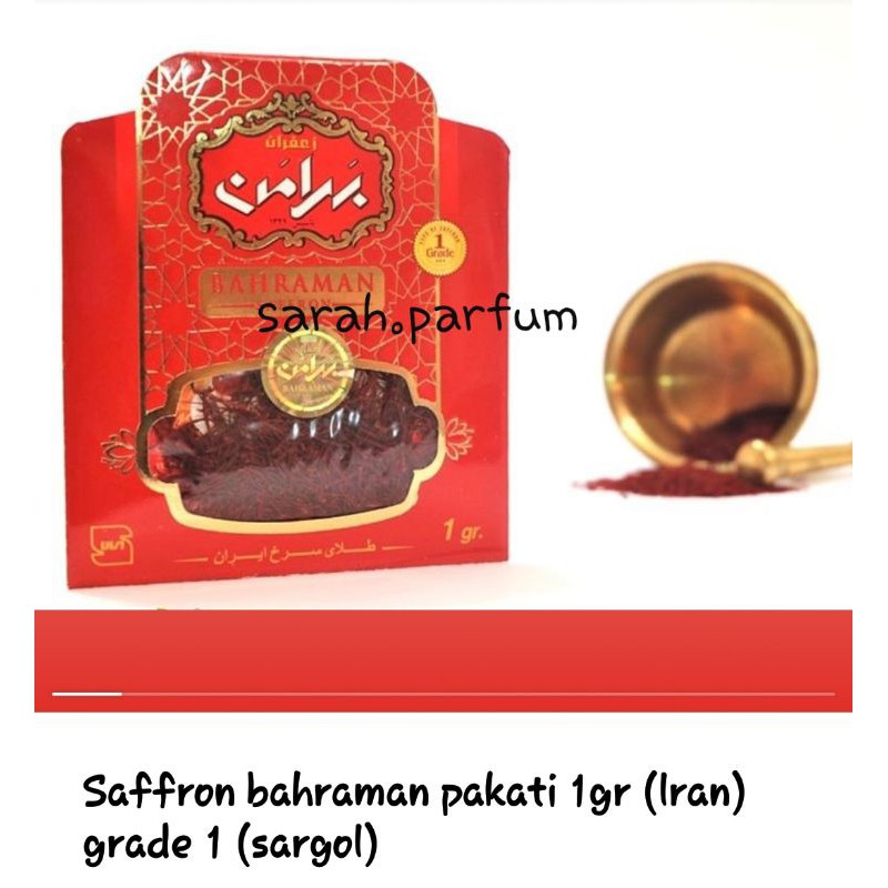 

Saffron bahraman pakati 1gr(iran)grade1(sargol)