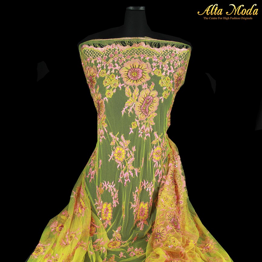 

Alta Moda Tulle Bordir Prada Kuning Bunga Pink (1Pcs)