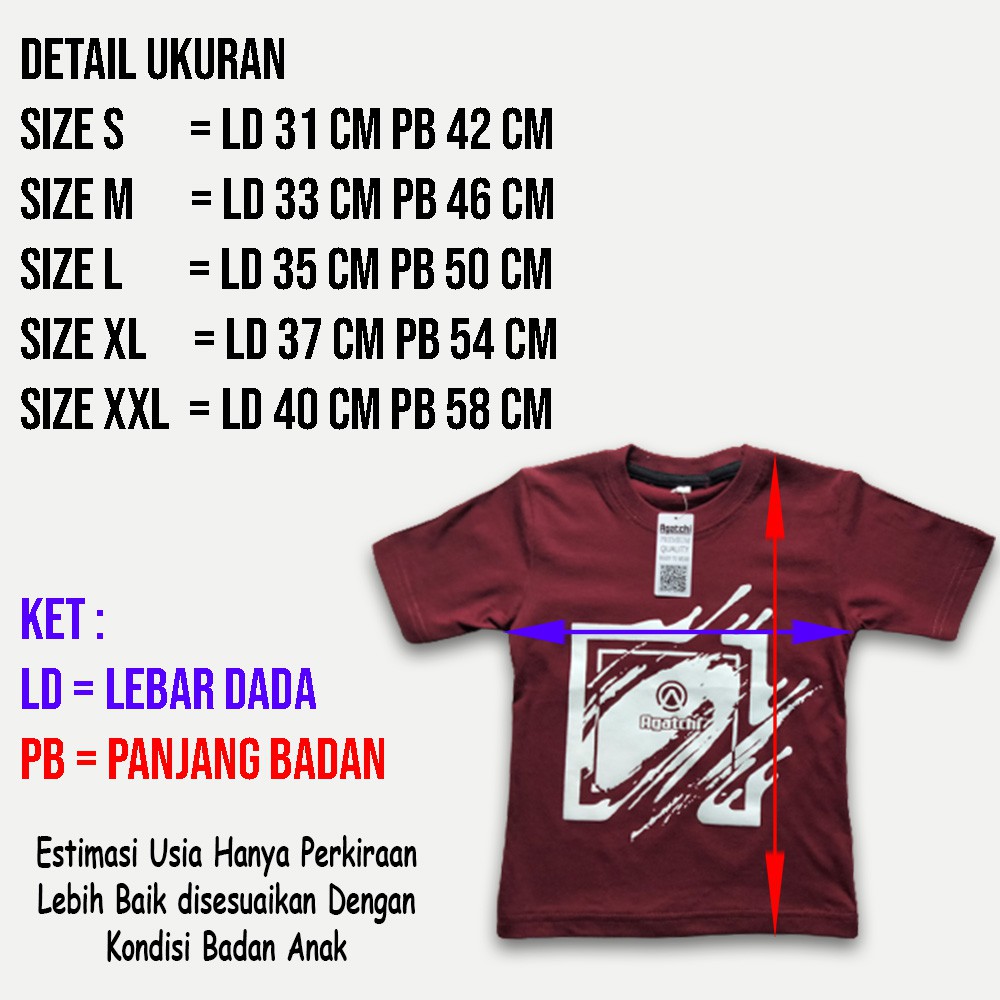 Kaos Anak / Baju Anak Distro Kekinian Agatchi