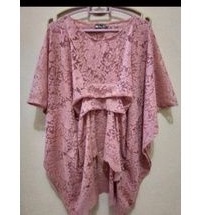 batwing blouse brokat sofia cornely kebaya modern lipat depan loose batwing