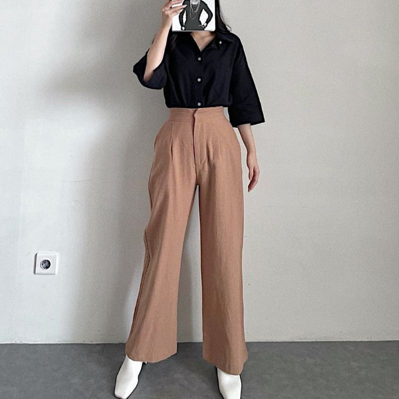 KULOT LINEN HIGHWAIST 2239