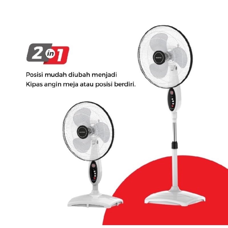 KIPAS ANGIN BERDIRI DAN DUDUK MASPION EX 167 S (16 INCH)