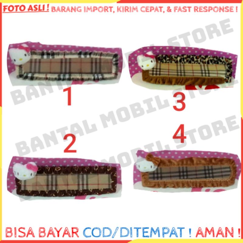 Tempat cover bando Sarung kaca Spion tengah mobil boneka kucing cat Hello Kitty LV LOUIS VUITTON COK