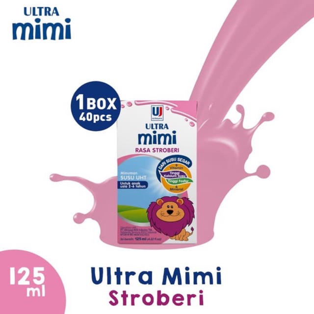 

ULTRA MIMI STROBERI 125 ml (40pcs). Packing aman, kualitas terjaga dan Pengiriman instant didahulukan.