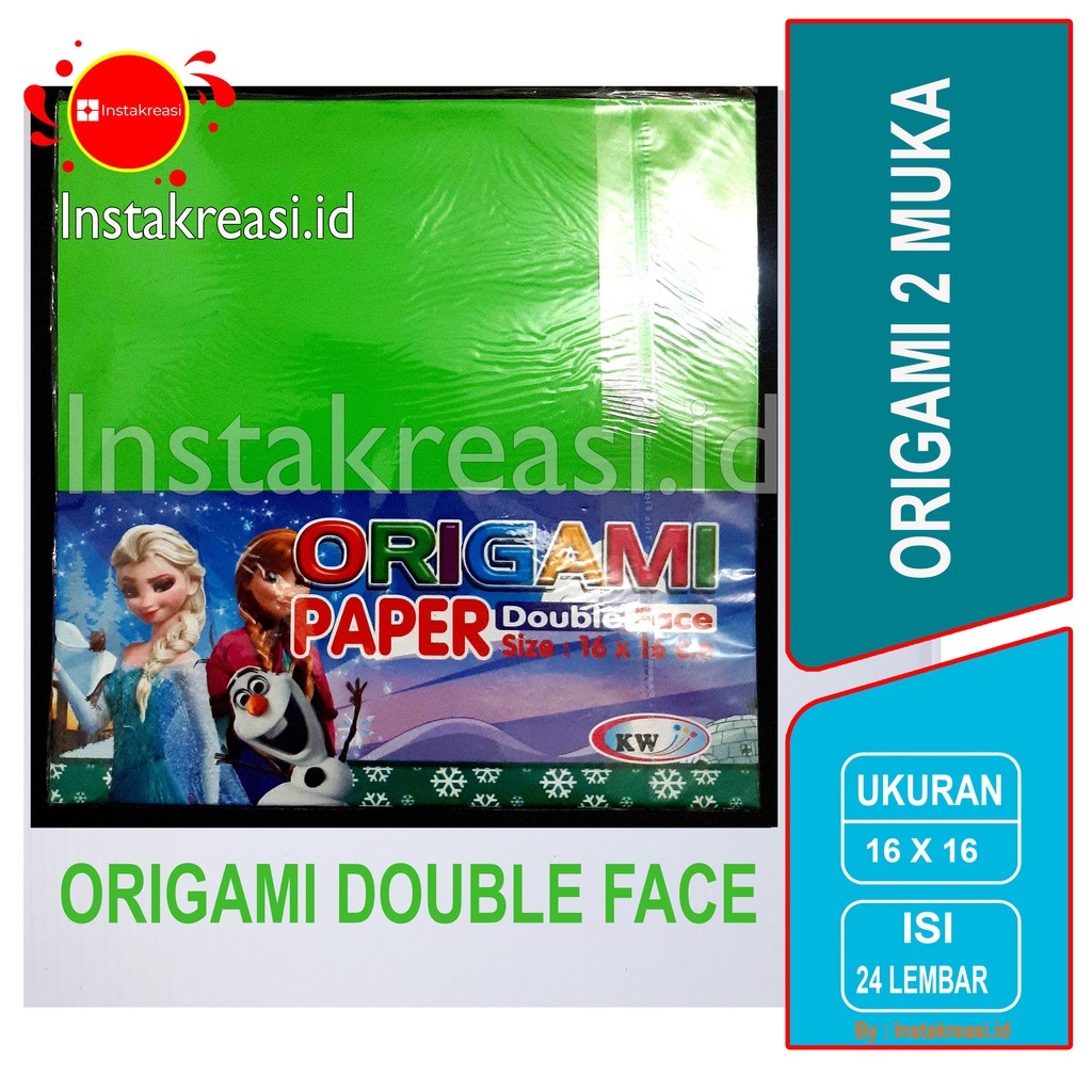 

ORIGAMI WARNA BOLAK BALIK (kertas lipat) 16 x 16