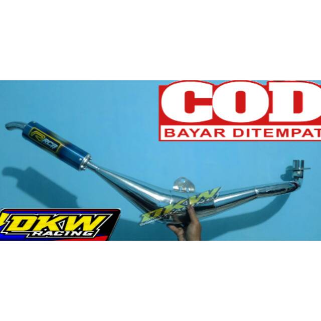 Knalpot fizr fizr rcb galvanis chroome suara kemrincing