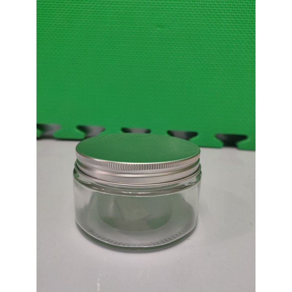 JAR/TOPLES ULIR 250ML+TUTUP SILVER / TOPLES KECIL KACA
