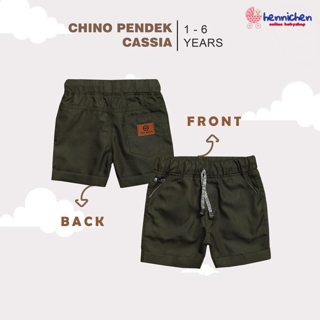 Celana Anak Laki-Laki Celana Pendek Chino CHINOS Pendek Cassia (1-8 Tahun) OVIKIDS