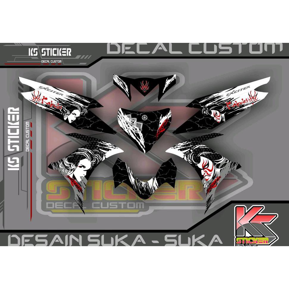 Aksesoris Stiker Decal Jupiter Mx 135 Kabuki