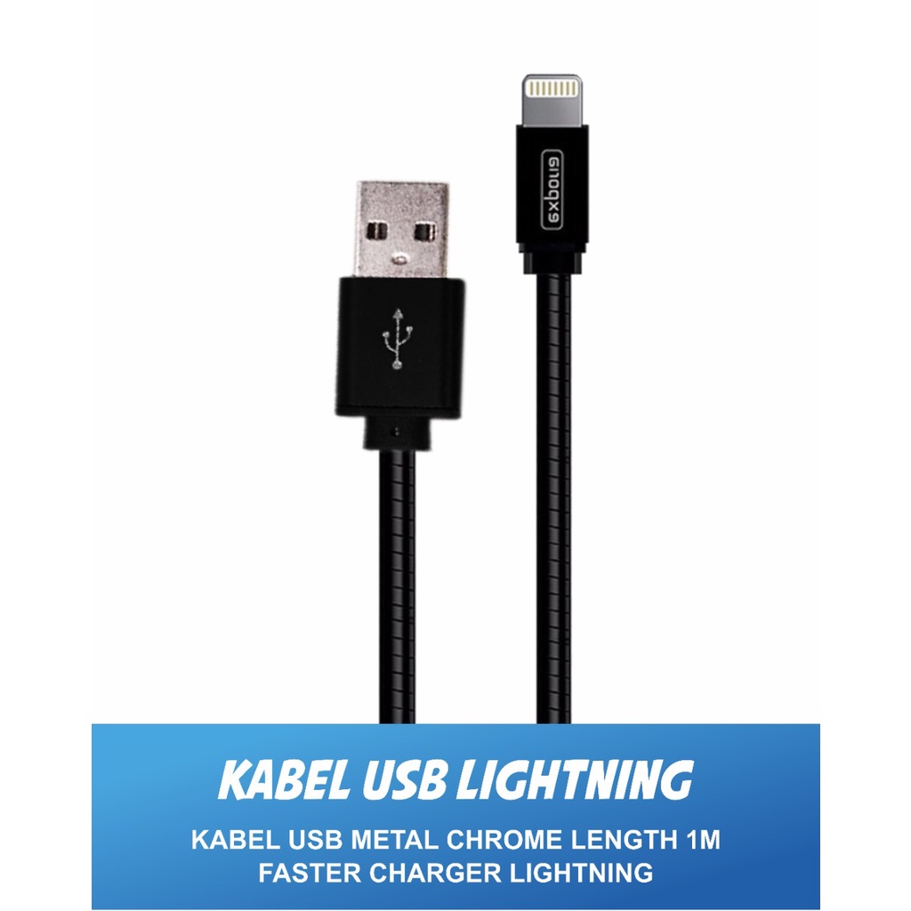 KABEL USB EXPORIA NIGHT STEEL IPHONE 5 6 7 METAL 2.4A 1M