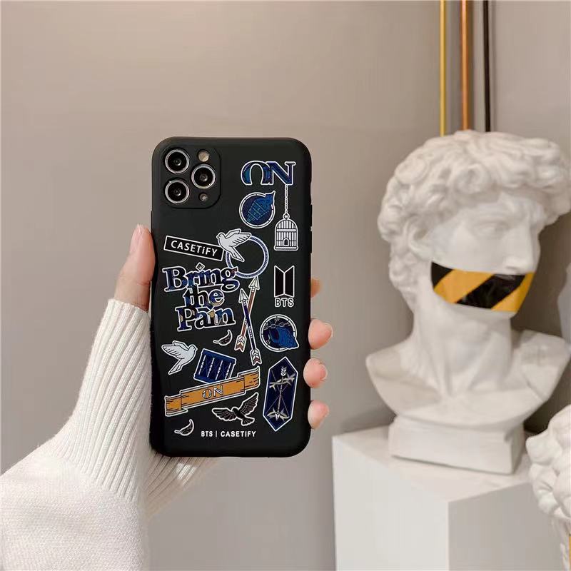 Straight Edge Soft BT21 CASETIFY Case Oppo A16 Reno 5 A54 A12 A15 Reno 5F A53 2020 A9 2020 A5 2020 A11 Reno 4F Reno 4 A12 A1K A92 A52 A72 A3s A7 A12e A5s A31 2020 A15s Reno 4 LITE A11k INS Case BTS CASETIFY Label Case-Y1