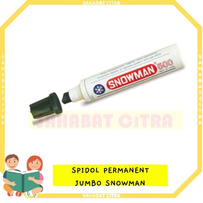 

Menakjubkan Spidol Snowman Permanet Jumbo 500 Hitam Biru Merah Murah