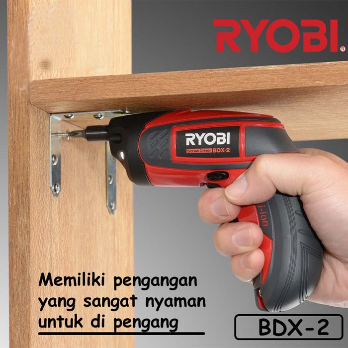 Ryobi BDX-2 Cordless Screw Driver Bor Obeng