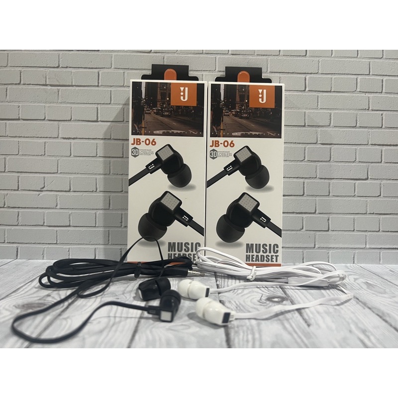 Handsfree Headset Earphone JB-006 + Mic Extra Bass