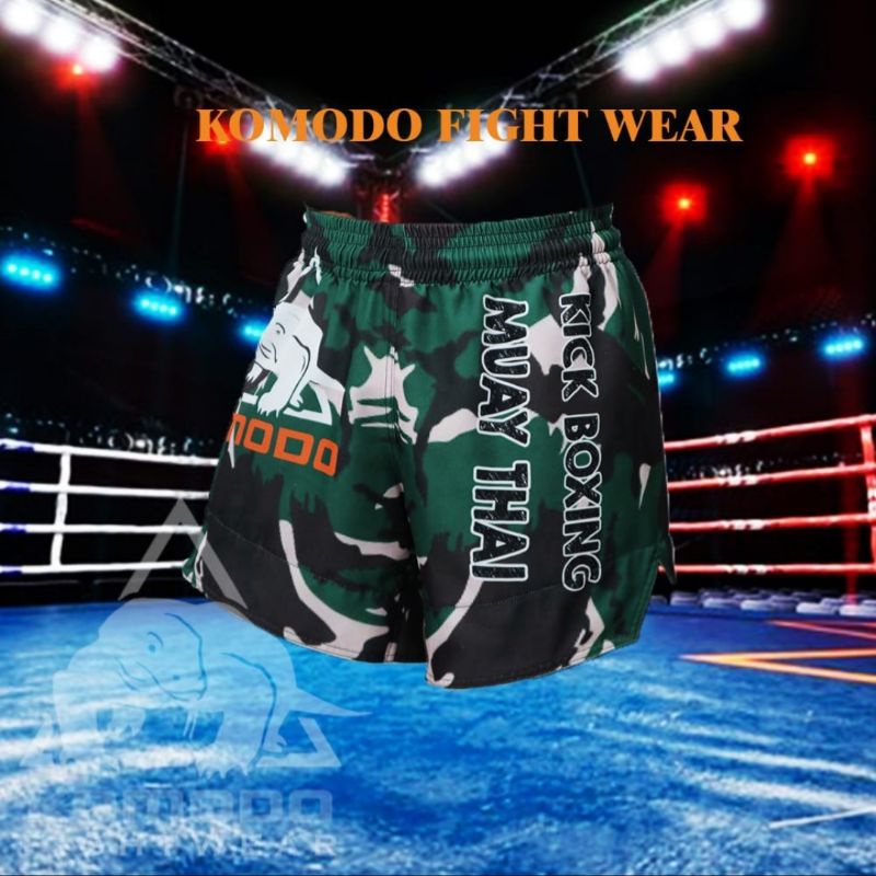 Celana MuayThai / Kick Boxing "ARMY Green"