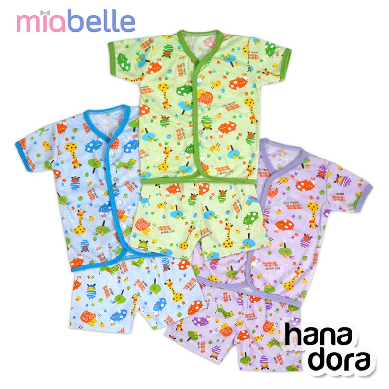 Miabelle Set Baju Pendek Kancing Depan + Celana FP02