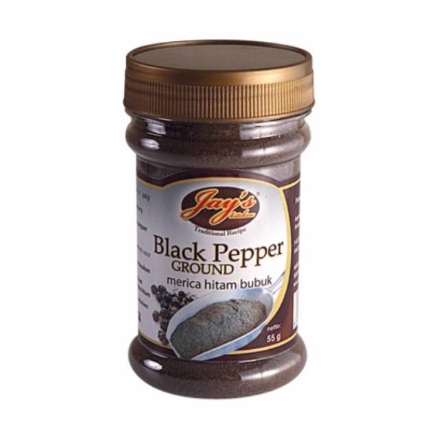 Khas Jay's Ground Black Pepper /Lada hitam/Merica 55 Gr