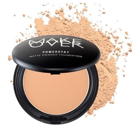 MAKE OVER Powerstay Matte Powder Foundation | Makeover Bedak Padat Compact Powder by AILIN