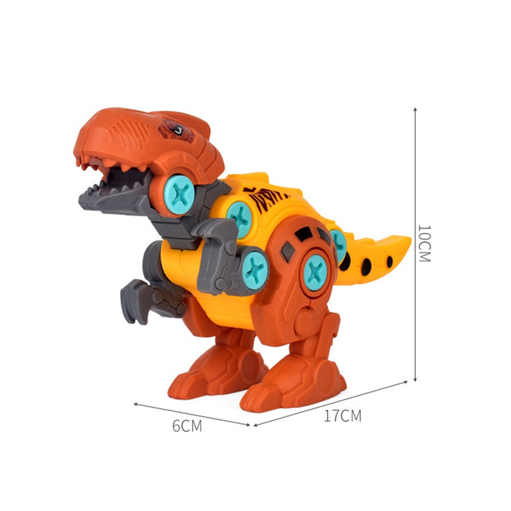 【TK】Kids Disassembly Assembly Dinosaur Toy Set Screw Nut Combination Assembling Dinosaurs Children Educational Toys