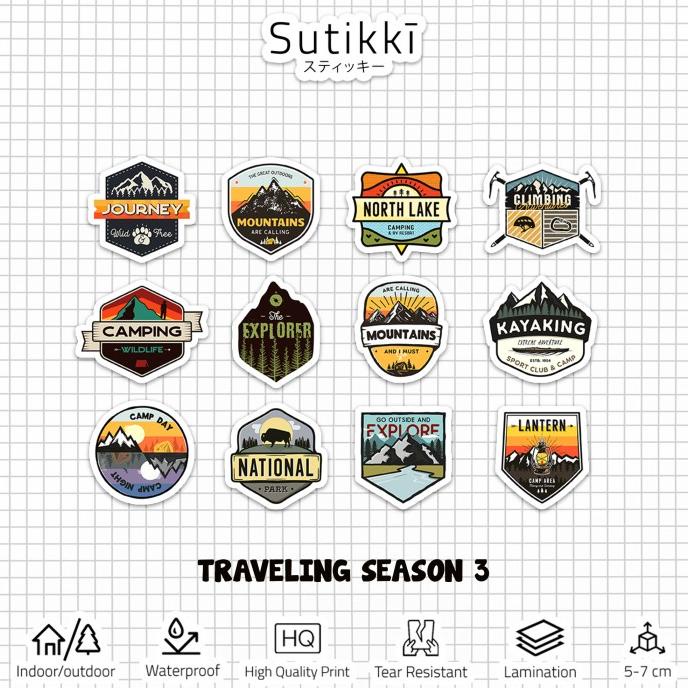 

Sticker Pack Hobby Travelling Gunung Vinyl Stiekr Aesthetic - Season 3 sukik90 Buru Order
