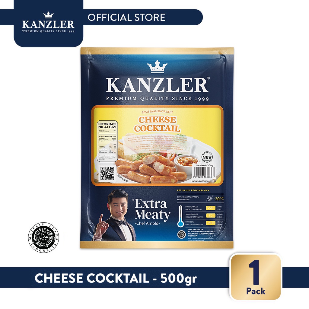 

Kanzler Sosis Cheese Coktail 500gr - 1 Pack