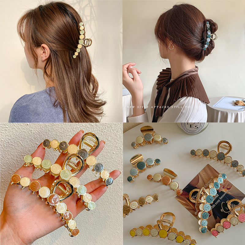 Jepit Rambut Ponytail Bahan Metal Gaya Korea Untuk Wanita