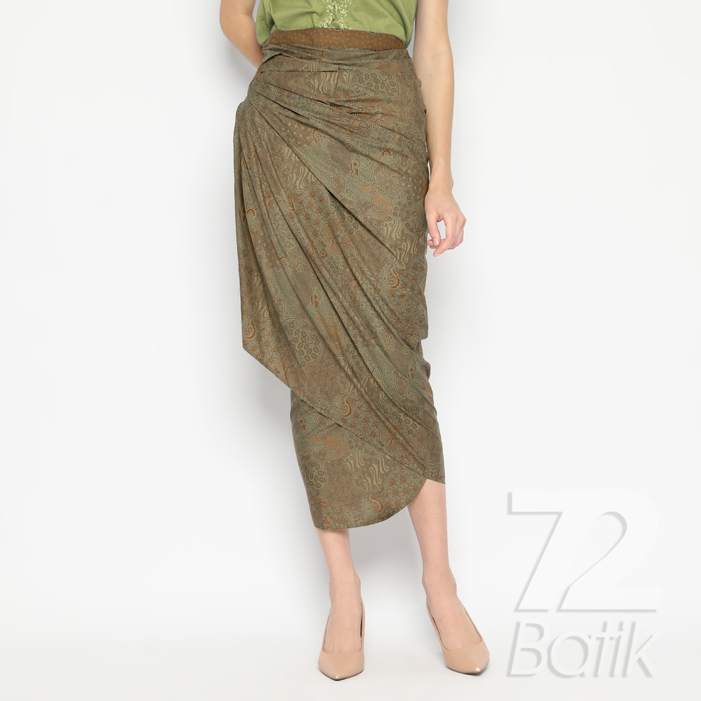 ROK BATIK SPAN Skirt Lilit Kebaya Instan Modern Wanita Motif Clasic Warna Hijau Alam 729835 Cap 72 - Rok Batik Lilit Bawahan Skirt Kamen Kebaya Songket Batik Panjang Plisket Span Instan Jadi Bali Lembaran Premium Modern Untuk Wanita Kondangan