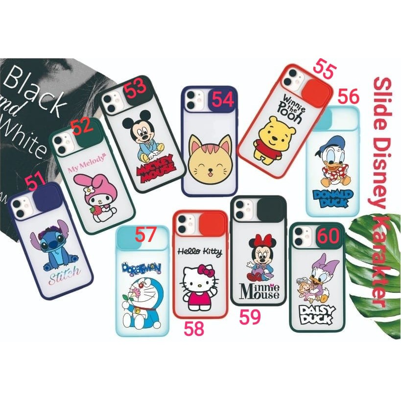 Case slide motif REALME C12 C25 IPHONE 11 12MINI INFINIX SMART5 HOT9Tipe lain cek dideskripsi(C0036)