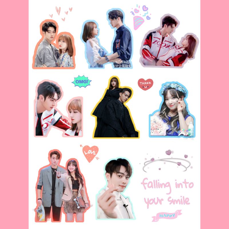 

STIKER A6 C-Drama fallin into your smile & you ate my glory