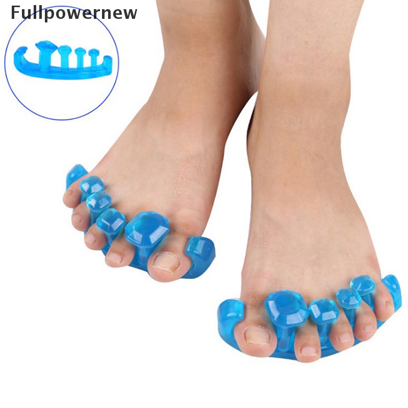 (FULL) 2pcs Separator Jari Kaki Bahan Silikon Lembut Flexible Untuk Manicure / Pedicure