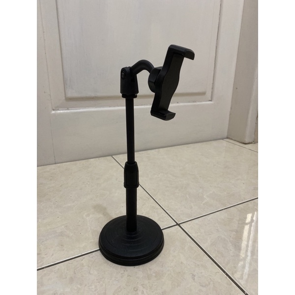 stand holder hp handphone and**id iphone NEW bukan preloved second bekas thrift microphone selfie mu