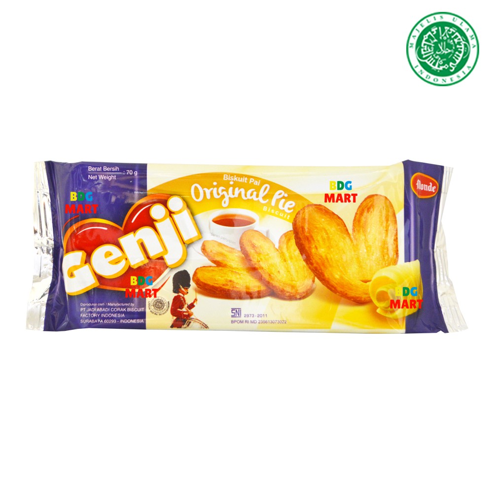 

Monde Genji Pie Original Kue Biskuit Gula Mentega Halal MUI - 70gr