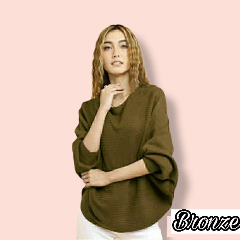 BATWING LASPERAL KNIT BLOUSE RAJUT POLOS OVERSIZE WANITA BAJU KALONG RAJUT WANITA BAJU RAJUT WANITA OUTER RAJUT WANITA ATASAN RAJUT WANITA TERLARIS TERLAKU TERMURAH TERBAIK COD KEKINIAN TRENDING VIRAL ISCO PUSAT GROSIR PRODUK RAJUT KNIT ONLINE TERBESAR-2