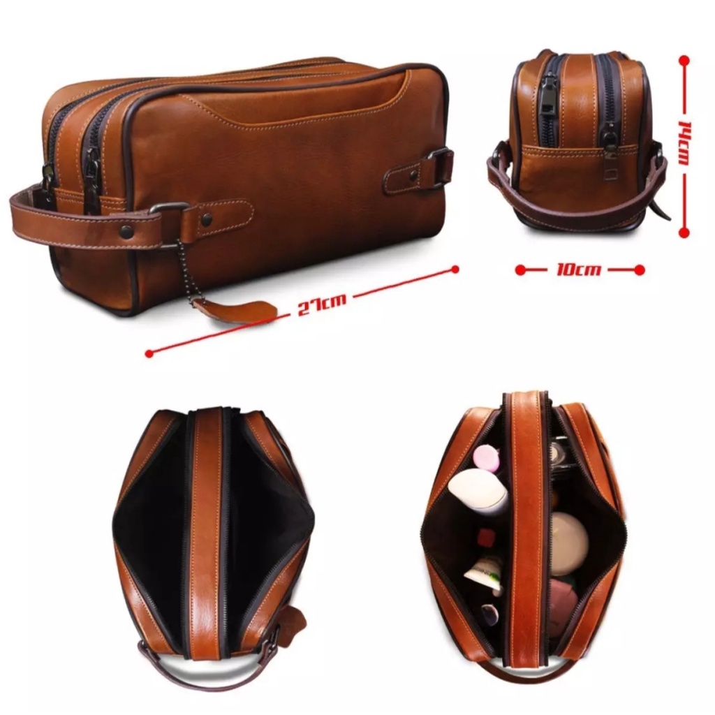 Fashion Tas Classy Pouch Bag - Waist Bag semi Kulit Tas Handbag Tangan  new Pouch Pria dan wanita