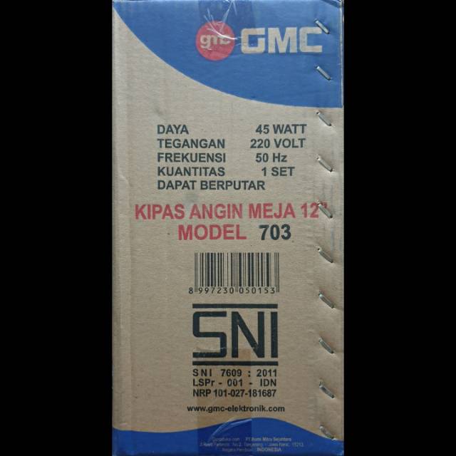 Kipas Angin GMC 12 inch Meja 703 Swing