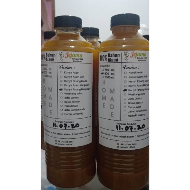 

Jamu Tradisional Kunyit Asam Spesial Manjakani,Pinang,Sirih