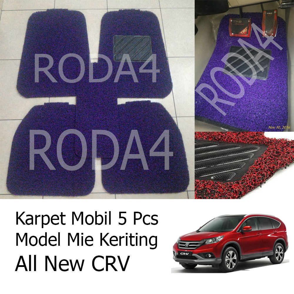 Karpet Mobil / Car Carpet / Floor Mats Universal Model Mie Keriting All New CRV