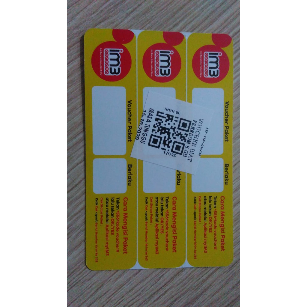 VOUCHER INDOSAT FREEDOM 16GB