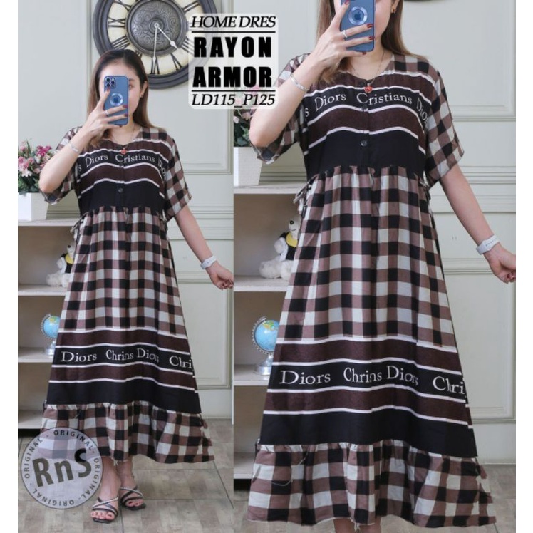 DRESS DASTER BUSUI TERBARU BAHAN RAYON ARMOR PREMIUM MOTIF BRANDED KEKINIAN HOMEDRESS RAYON TERLARIS