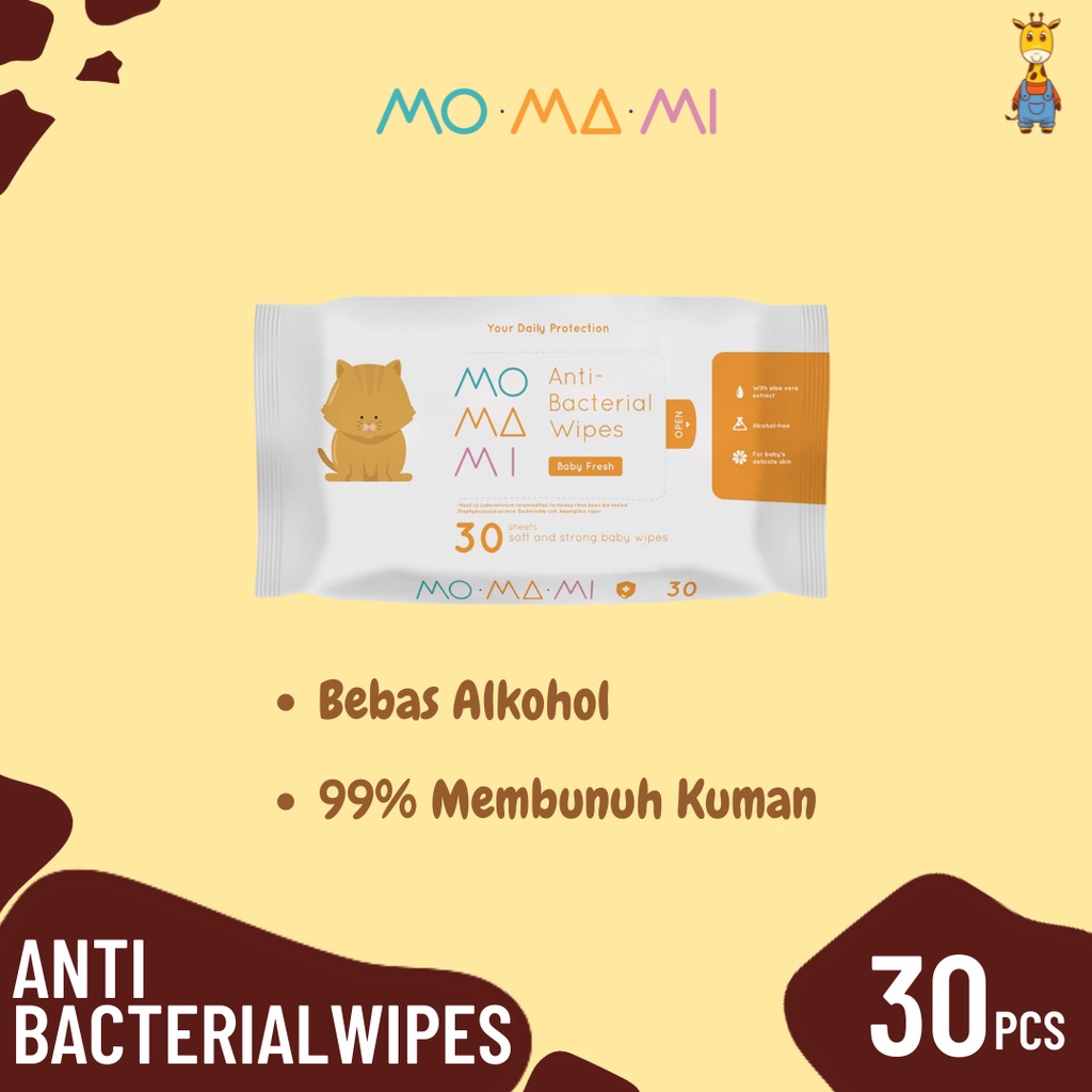 MoMaMi Anti Bacterial Wipes 10s | 30s | 60s