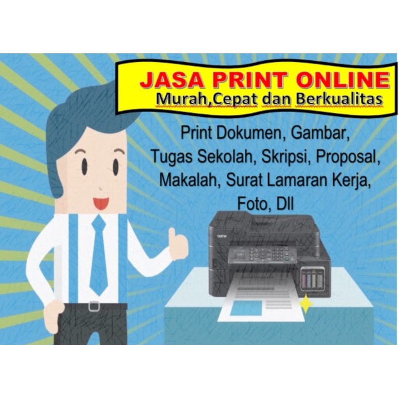 Jual Jasa Print Cetak Dokumen A4 Hitam Putih Warna Shopee Indonesia