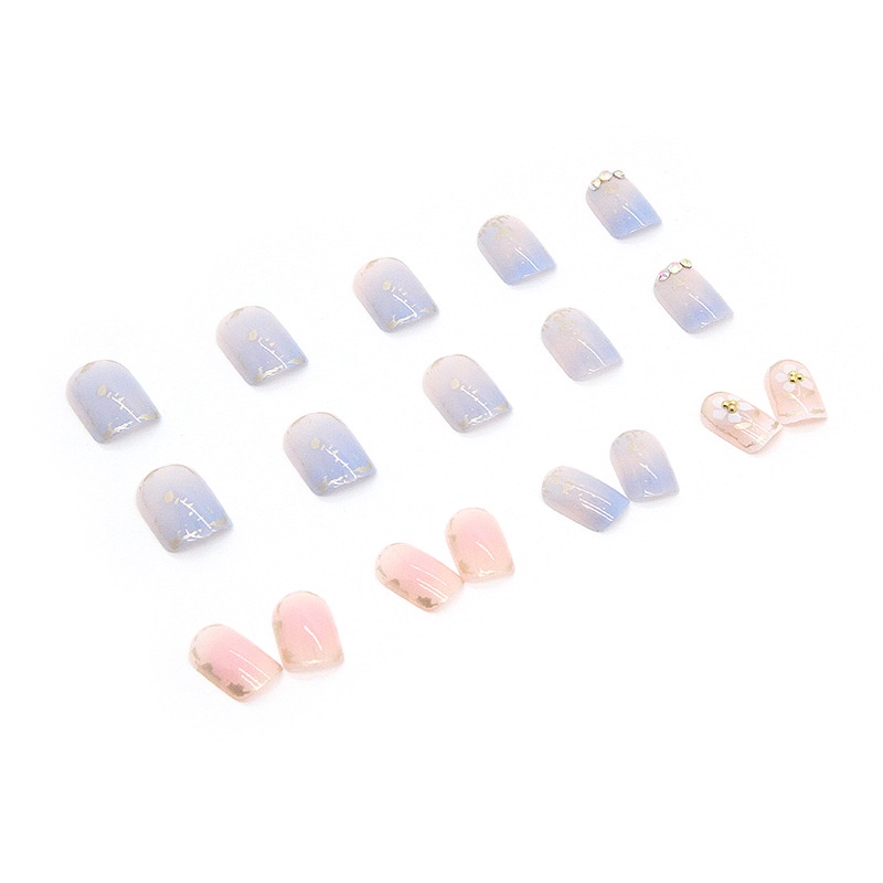 Z380 24pcs / box Kuku Palsu Full Cover Untuk Dekorasi Nail Art