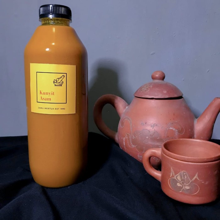 

jamu kunyit asam 1liter/jamu mertua (BERKUALITAS)