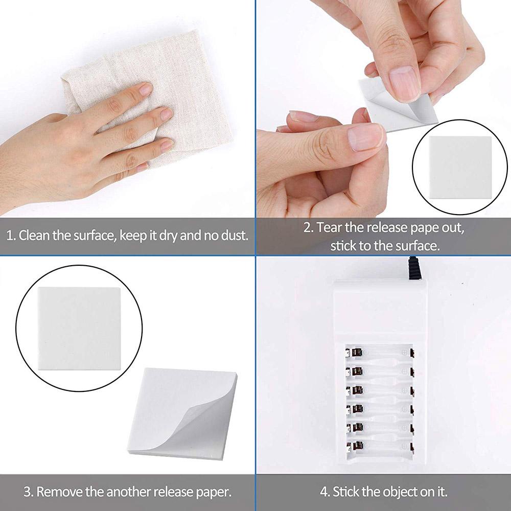 Nanas 100pcs Perekat Dua Sisi EVA Mounting Sticky Fixing Pads