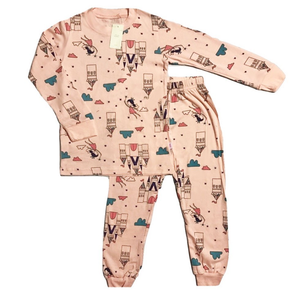 Long Sleeve Set 1t - 3t - Fairy Castle