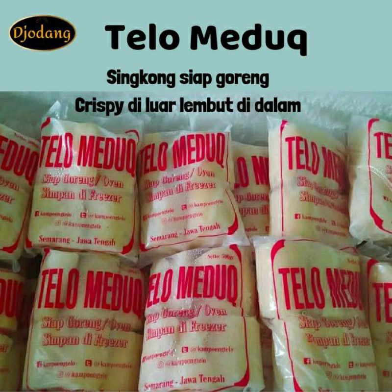 

Singkong Frozen 550-650gr/Telo Meduq siap goreng