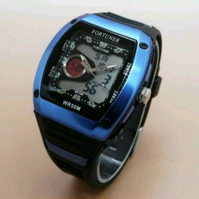 JAM TANGAN PRIA/ COWOK FORTUNER ORIGINAL  DUAL TIME ELEGANT...